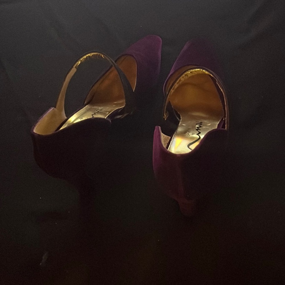 Burgundy swade shoes